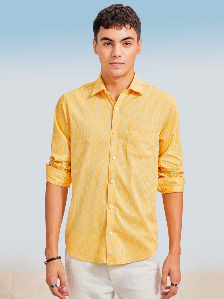 Yellow Printed Shirt