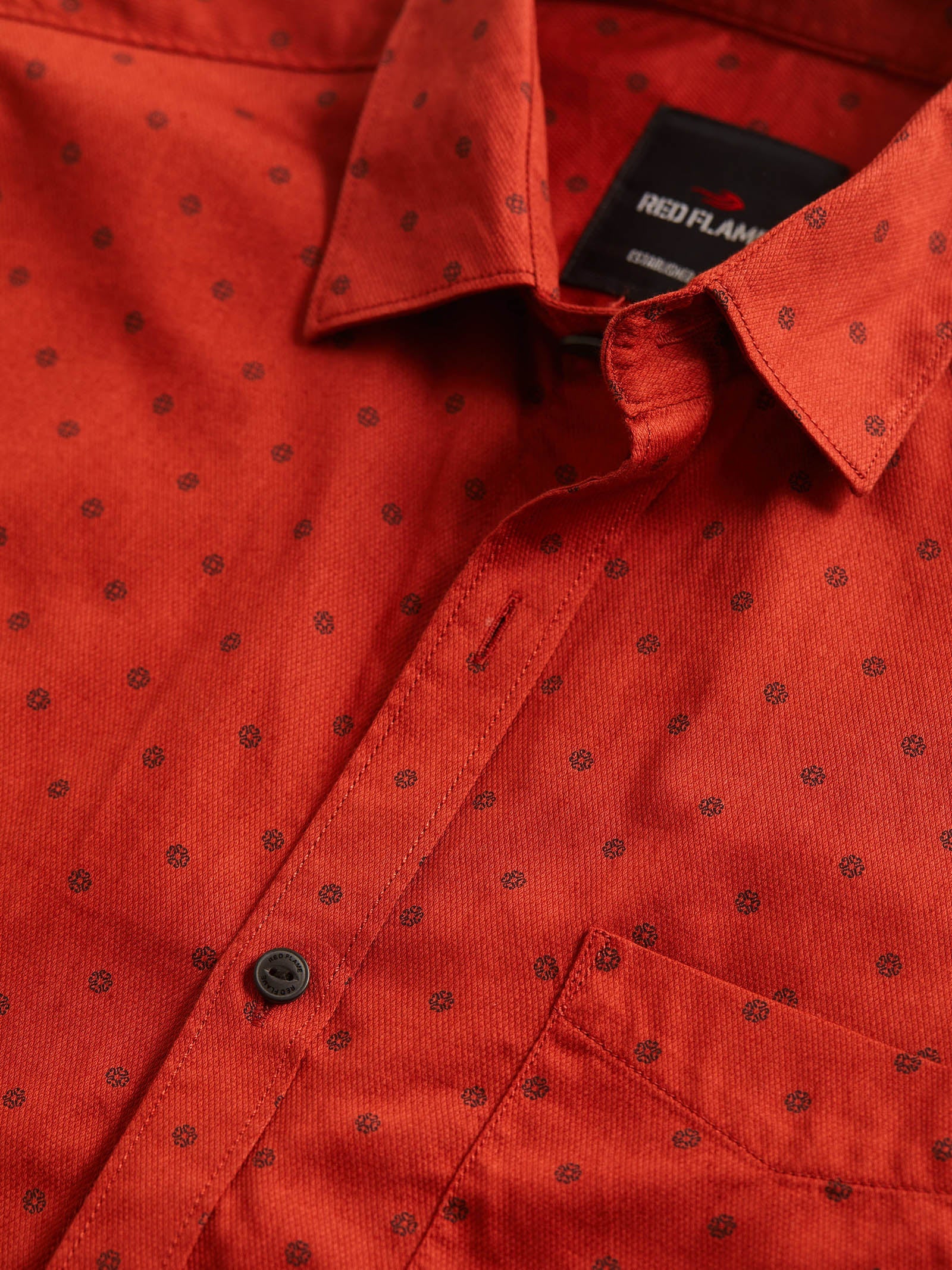 Red Printed Shirt