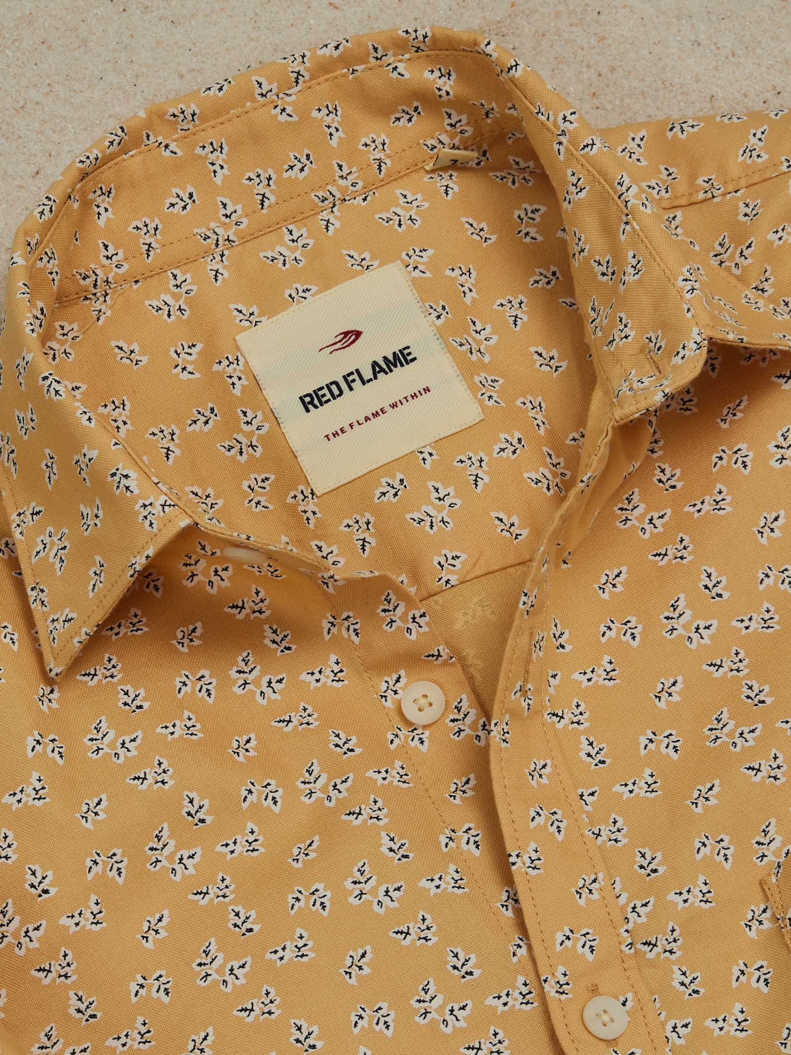 Yellow Printed Shirt