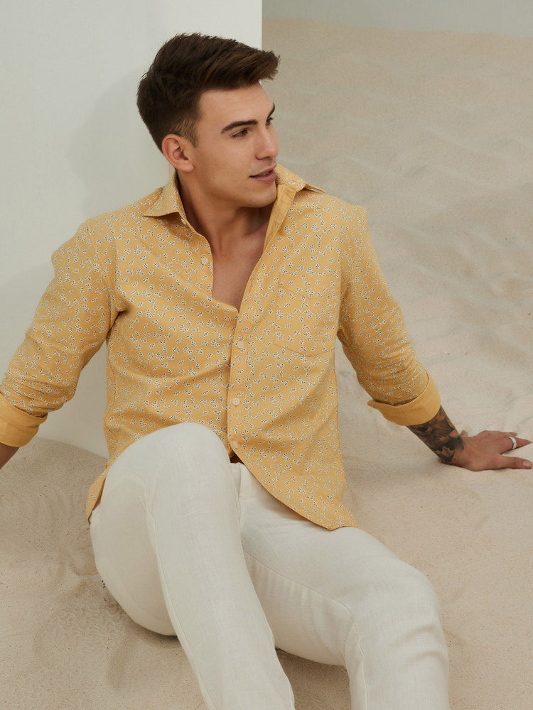 Yellow Printed Shirt