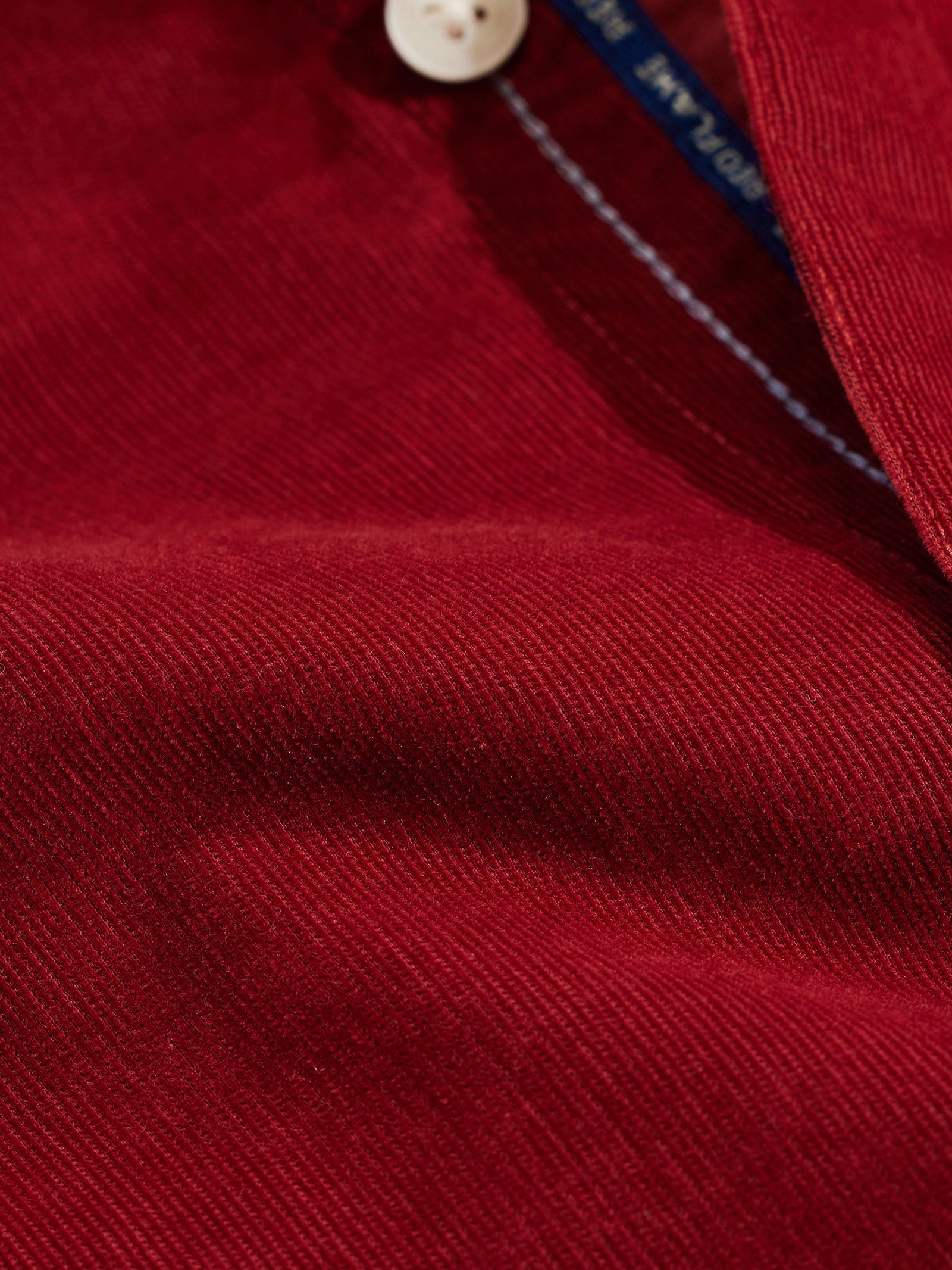 Red Fine Corduroy Shirt