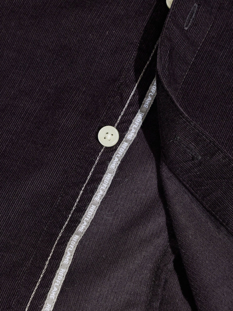 Black Fine Corduroy Shirt