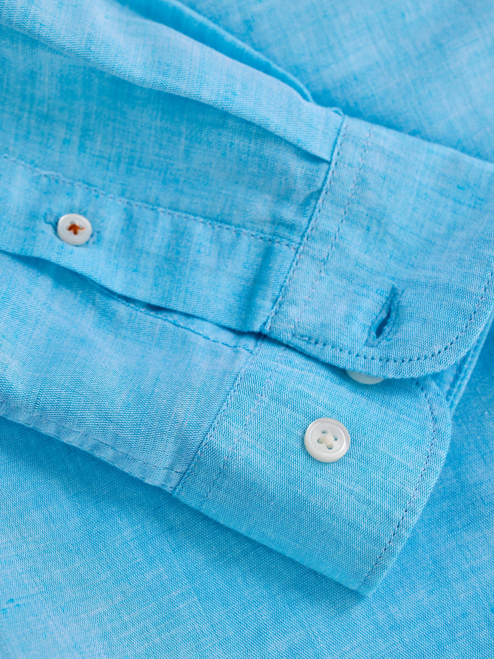 Sky Blue Linen Casual Shirt