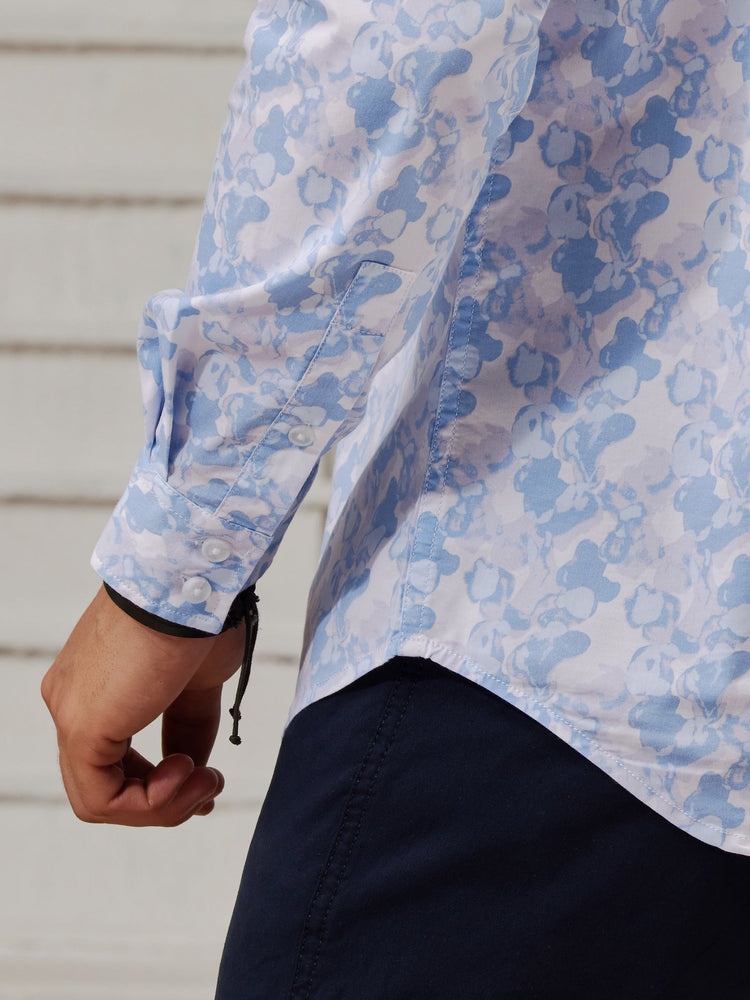 Blue Printed Shirt