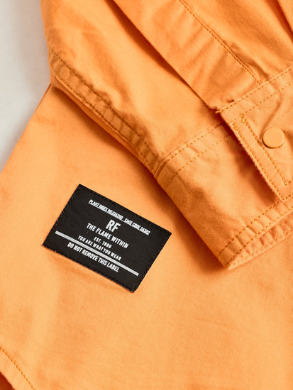 Orange Stretch Cargo Shirt