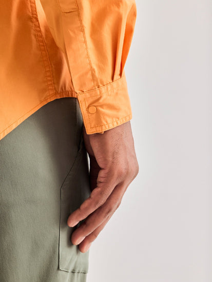 Orange Stretch Cargo Shirt