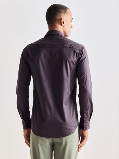 Grey Stretch Cargo Shirt