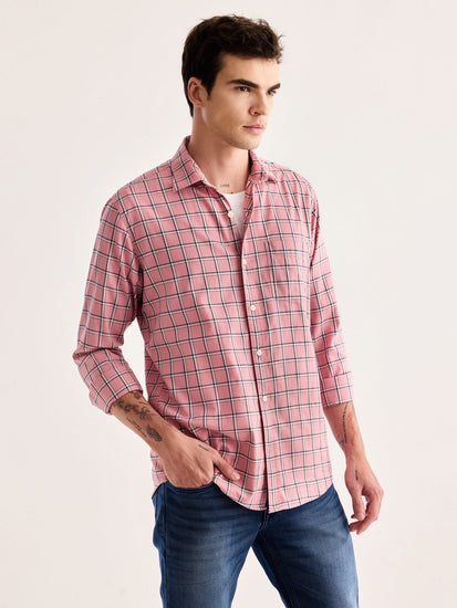 Pink Checked Shirt