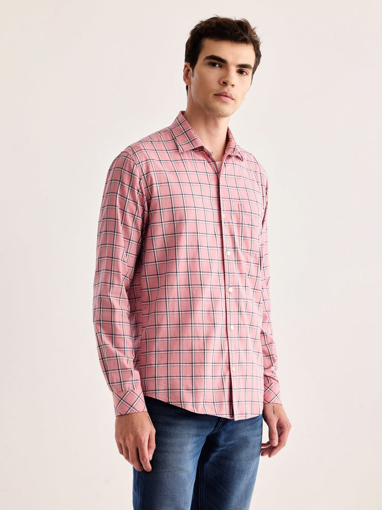 Pink Checked Shirt