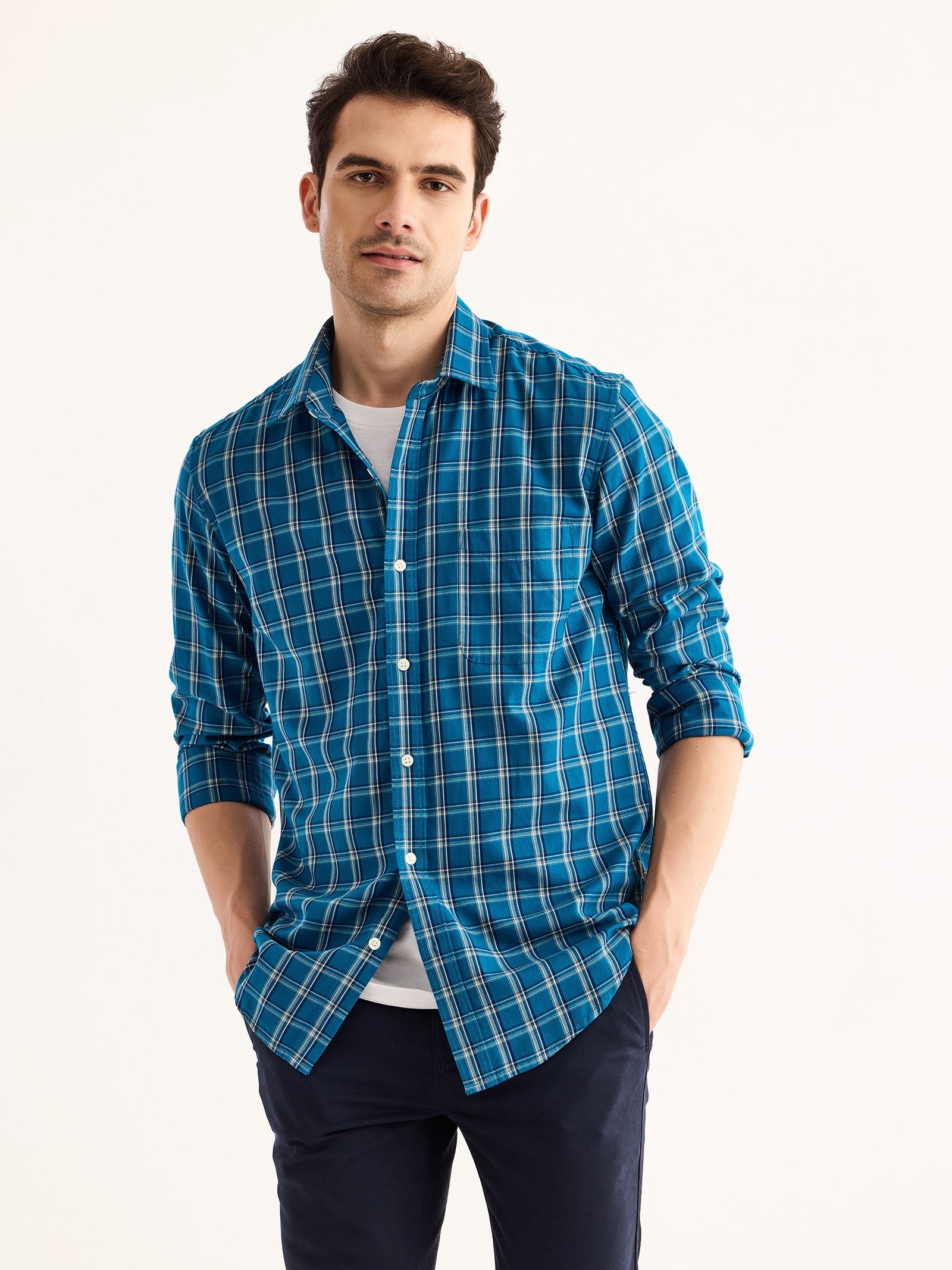 Blue Checked Shirt