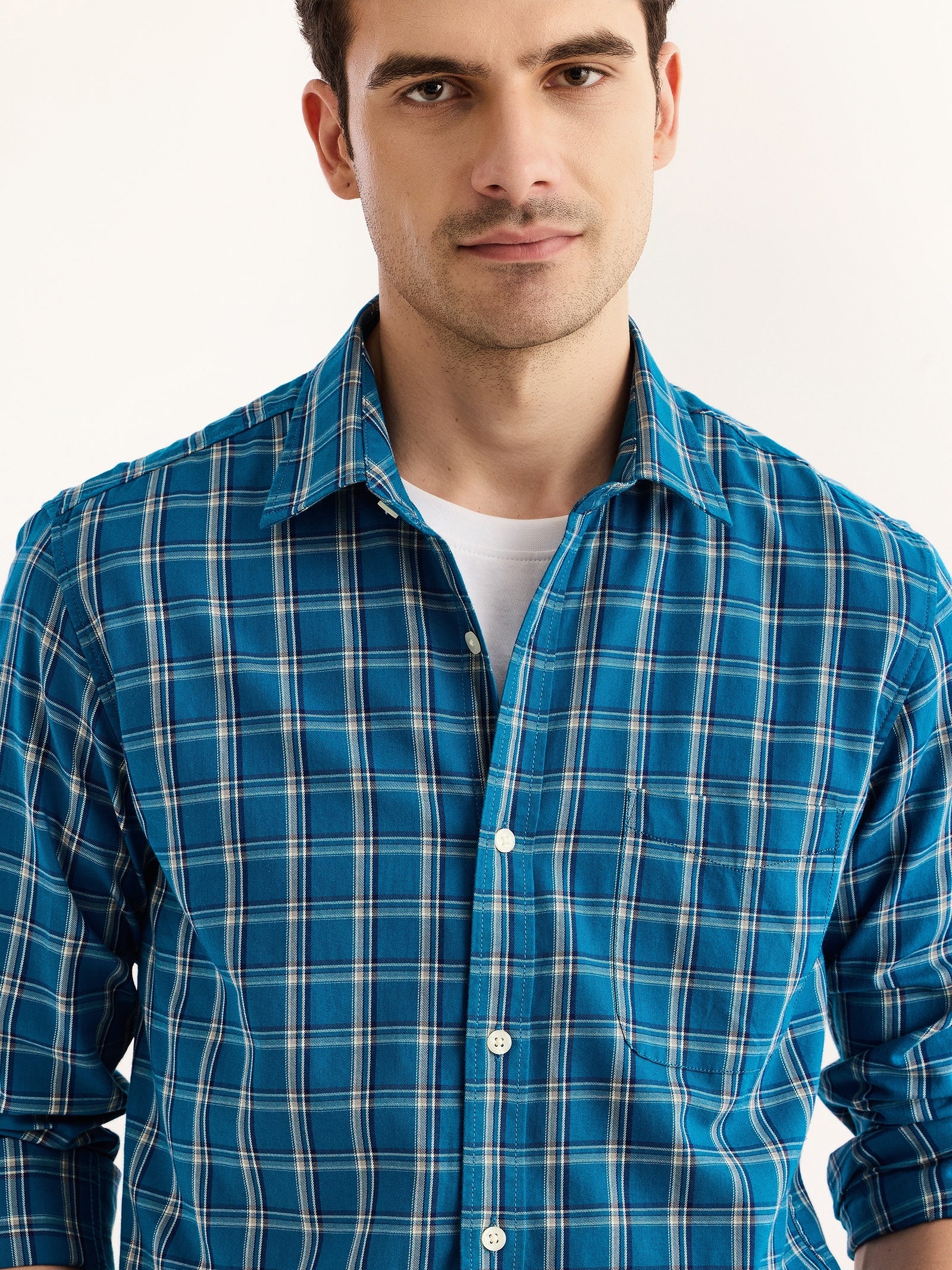 Blue Checked Shirt