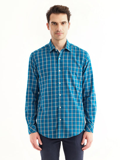 Blue Checked Shirt