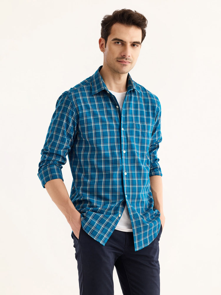 Blue Checked Shirt