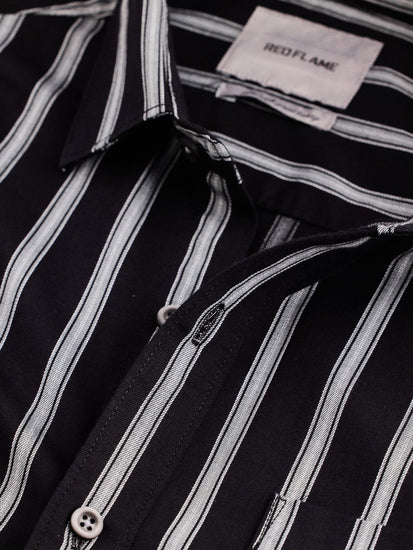 Black Striped Shirt