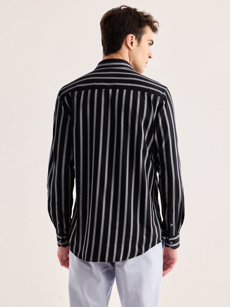 Black Striped Shirt