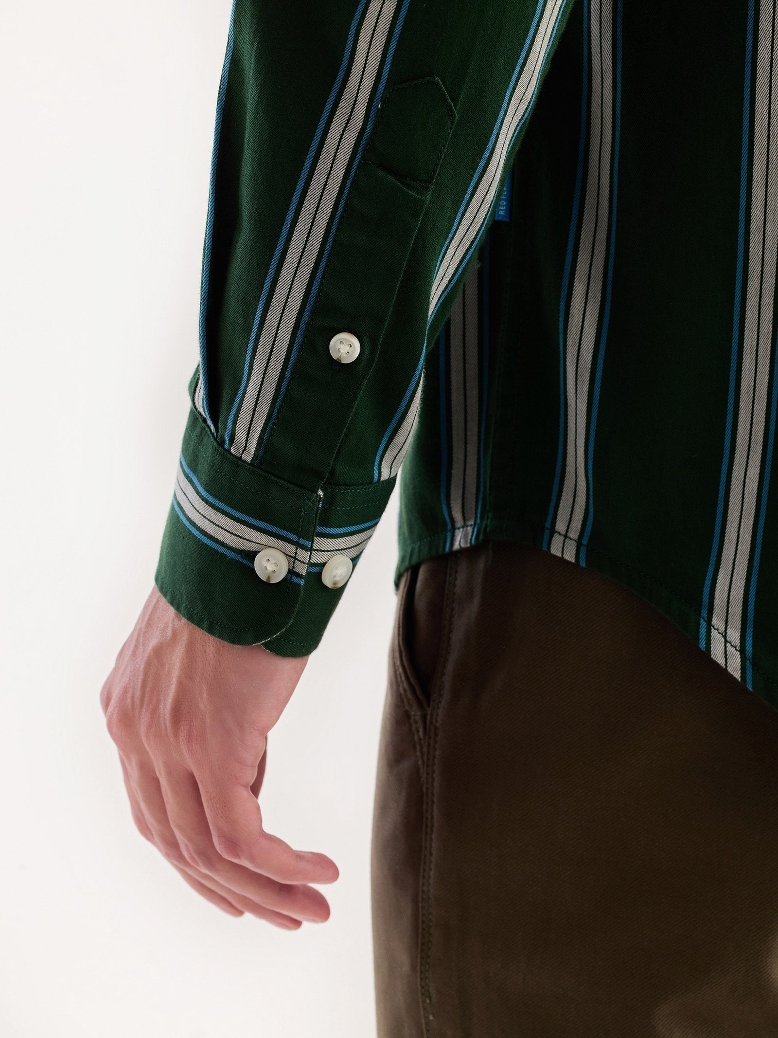 Green Striped Shirt