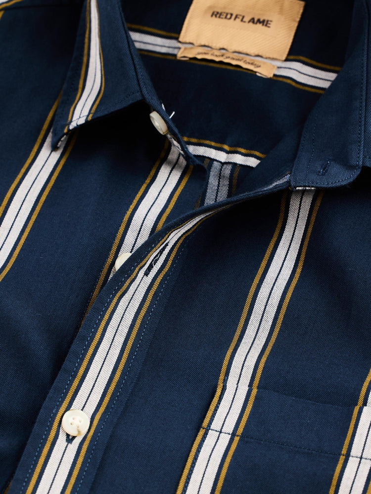 Navy Striped Shirt