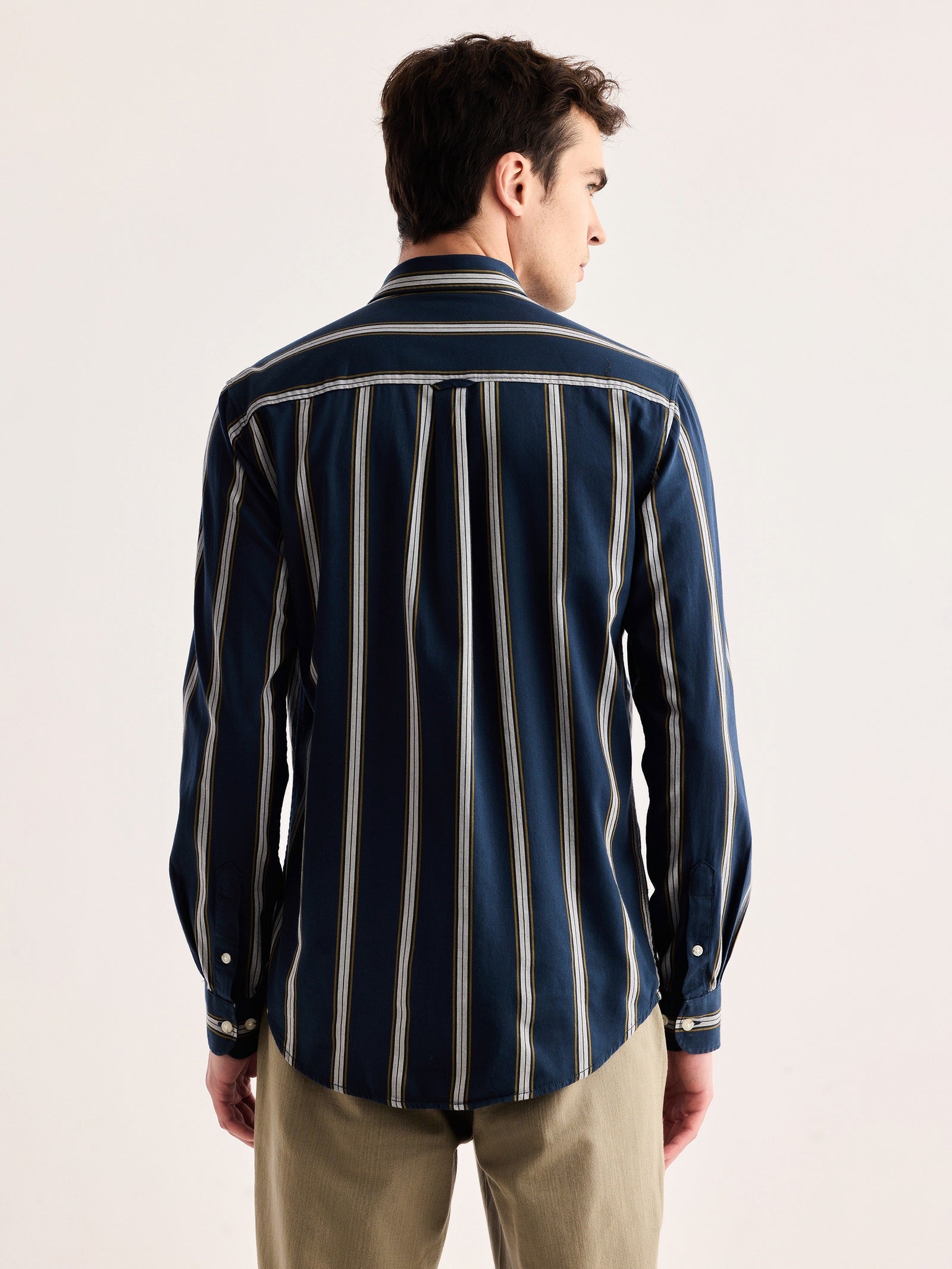 Navy Striped Shirt