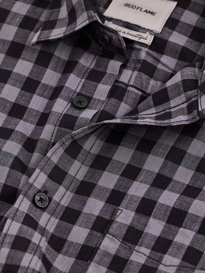 Grey Checked Shirt