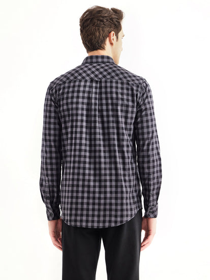 Grey Checked Shirt