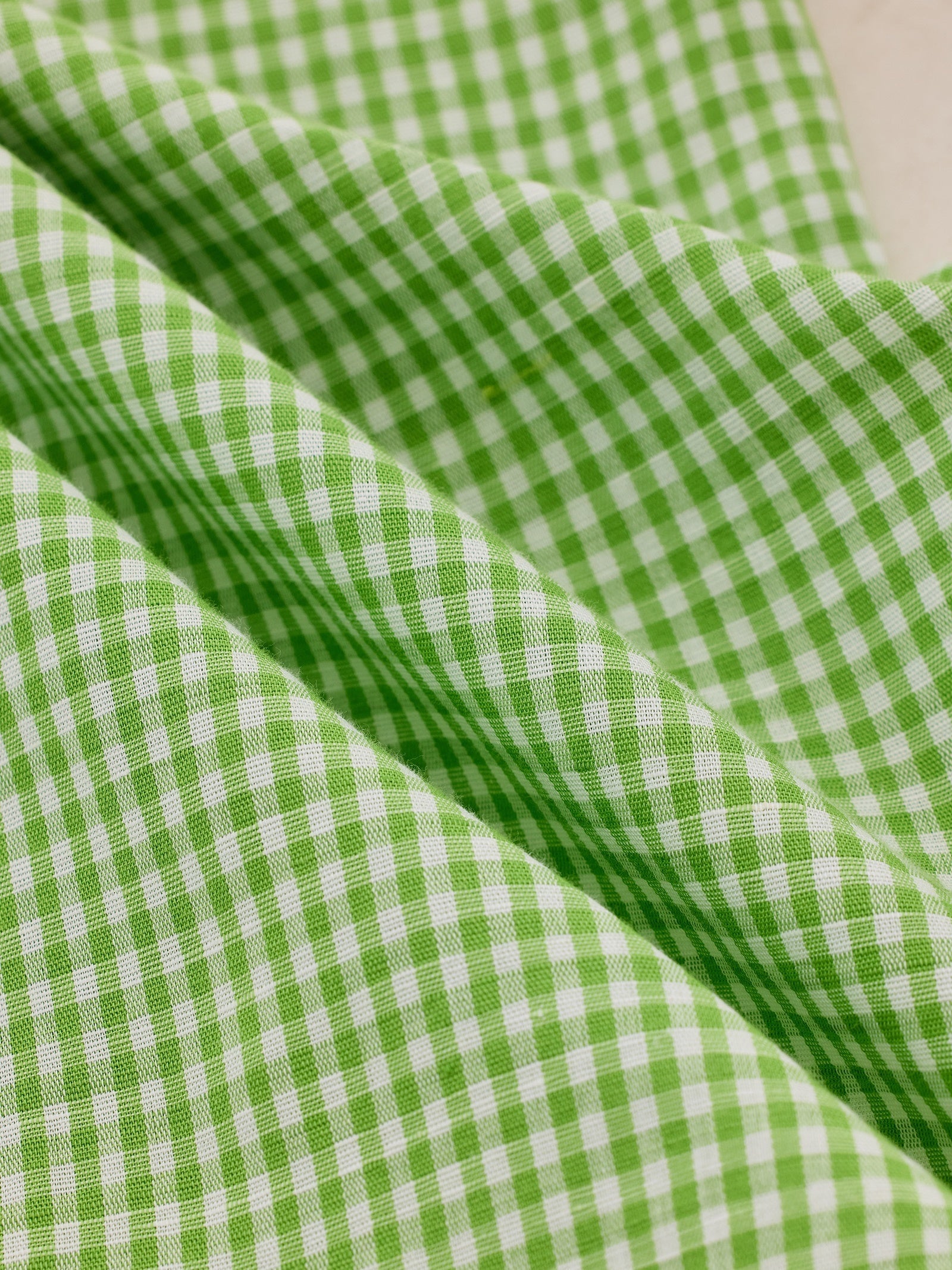 Green Checked Linen Shirt