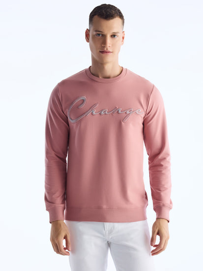 Pink Solid Sweatshirt