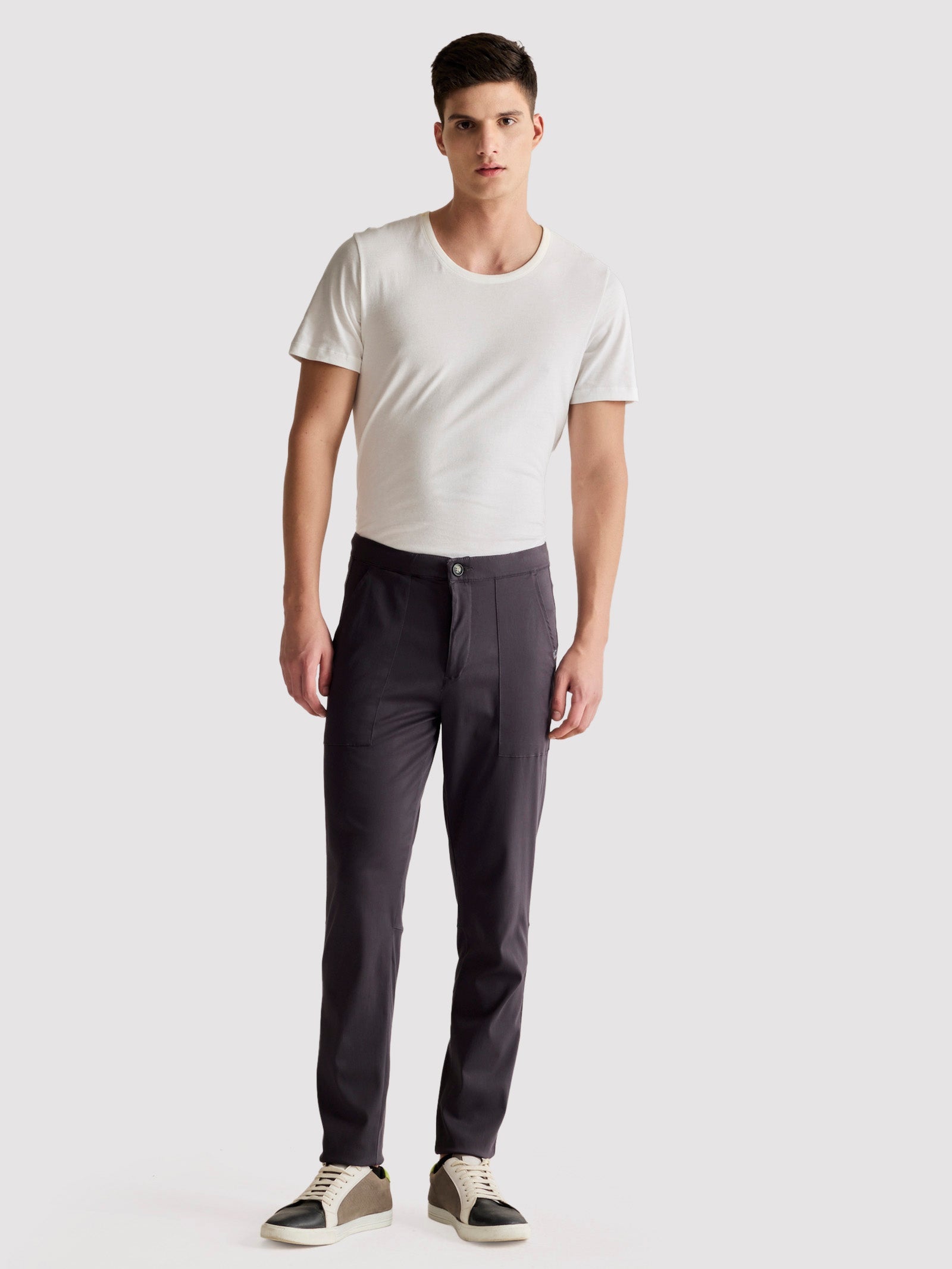 Grey Stretch Travel Pant