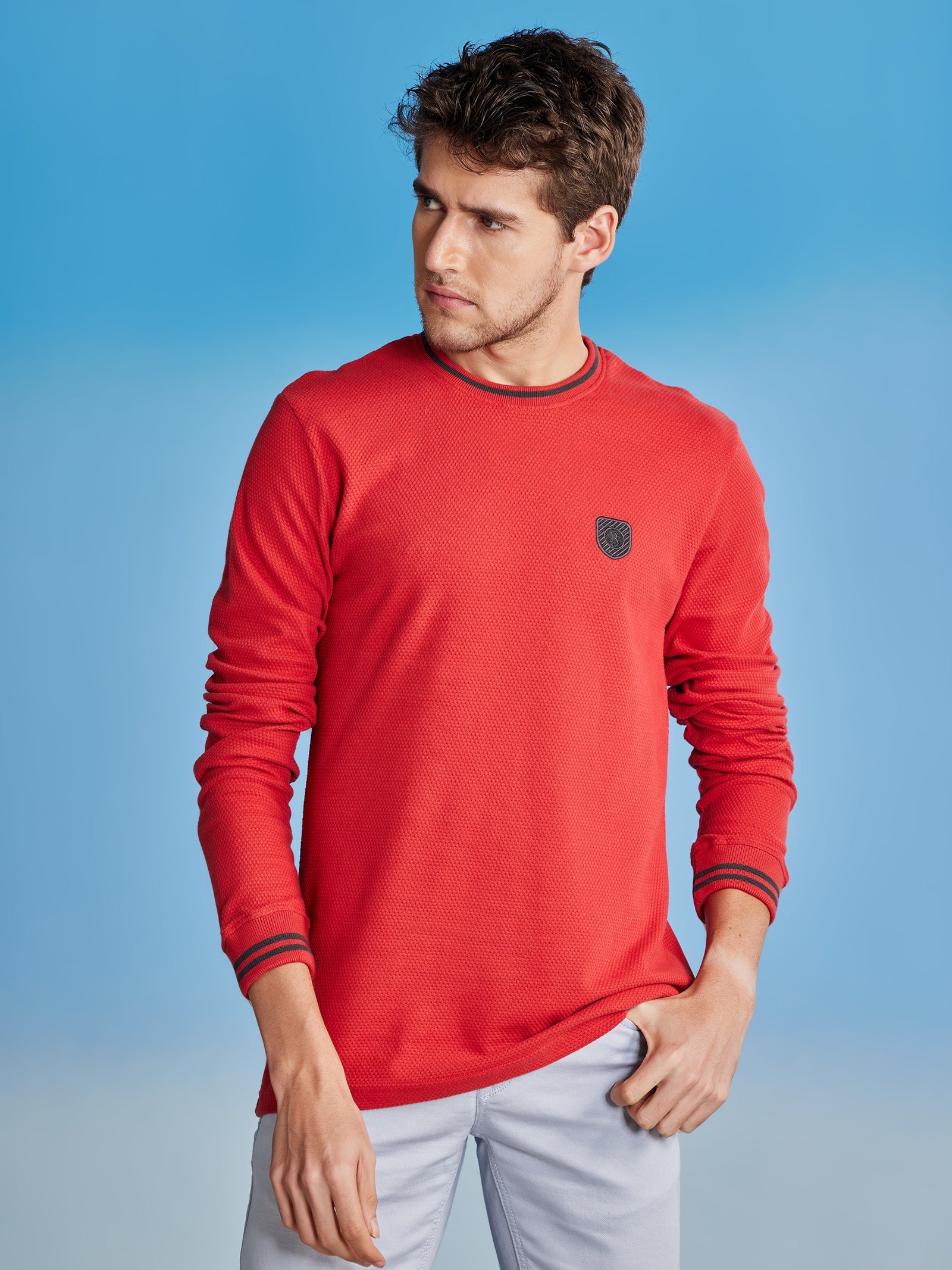 Coral Popcorn Full Sleeve T-Shirt