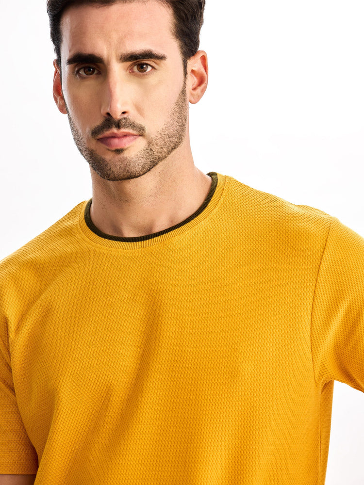 Yellow Solid T-Shirt