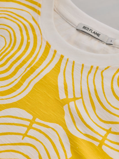 Yellow Printed T-Shirt