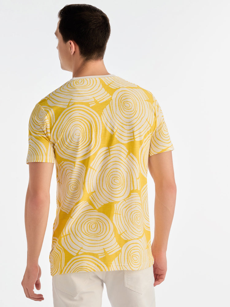 Yellow Printed T-Shirt