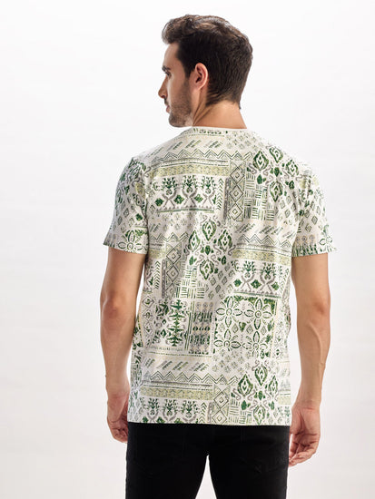 Green Printed T-Shirt