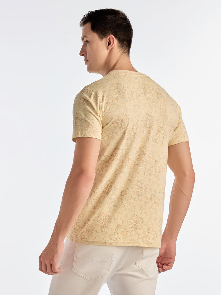 Cream Printed T-Shirt