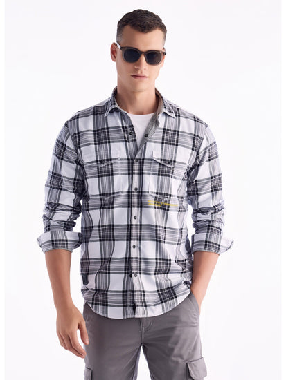 Grey Checked Urban Shirt