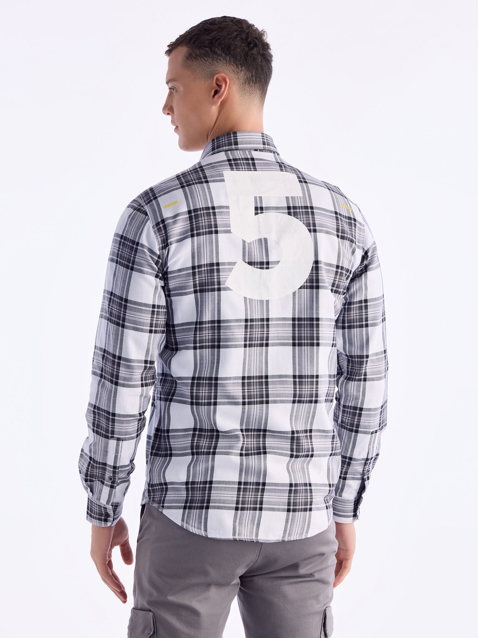 Grey Checked Urban Shirt