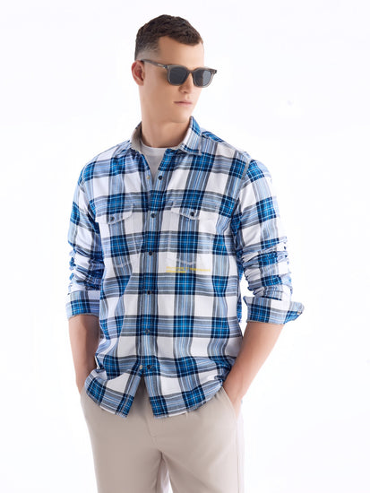 Blue Checked Urban Shirt