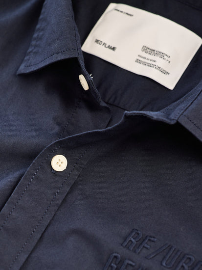 Navy Solid Urban Shirt