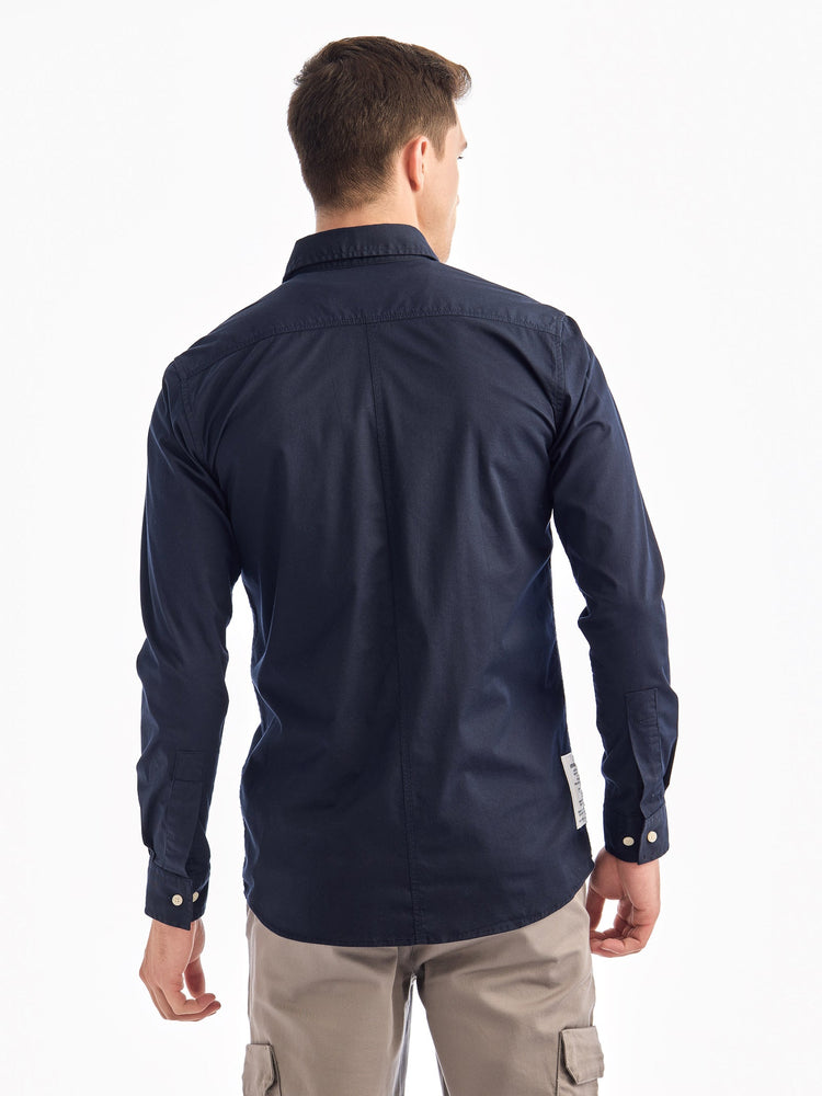 Navy Solid Urban Shirt