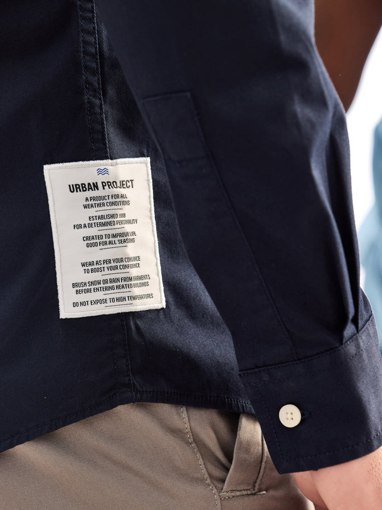 Navy Solid Urban Shirt