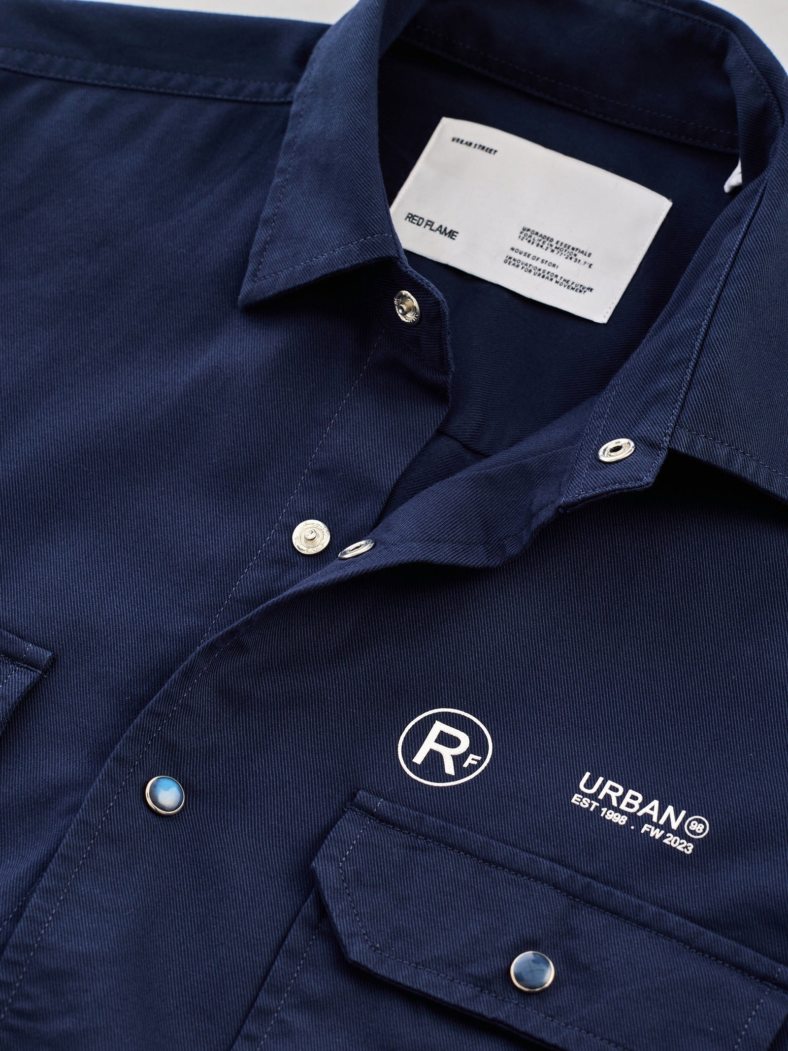 Navy Solid Urban Shirt