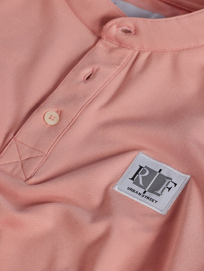 Pink Henley Sweatshirt